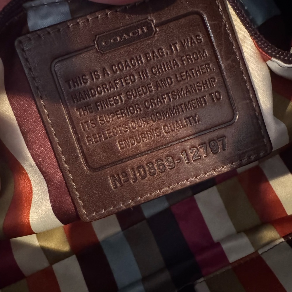 Vintage Coach Limited Edition Mahogany Haversack Bleecker Street Suede bag - Picture 5 of 12